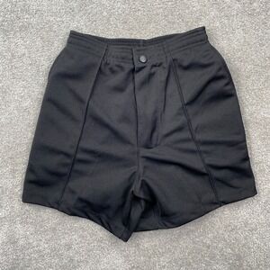 Olympus Straight High Rise Pockets Logo Drawstring Shorts Women's Size XS Black